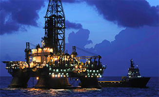 Heavy Lift Barge Lighted By Rig-A-Lite Fixtures